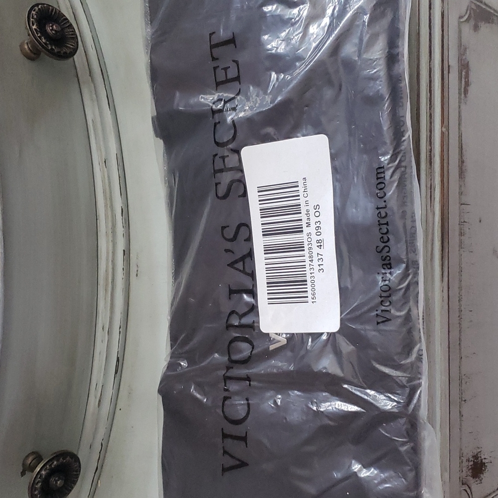 Brand new Victoria's Secret black silver tote bag Y2K